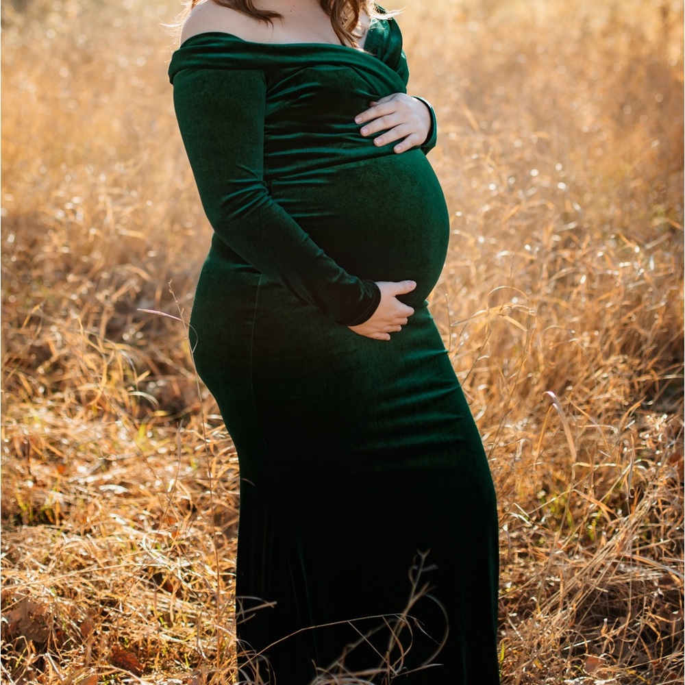 Green Velvet Dress